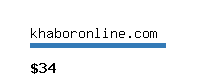 khaboronline.com Website value calculator