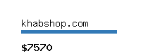 khabshop.com Website value calculator