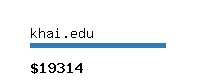 khai.edu Website value calculator