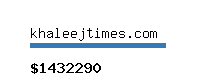 khaleejtimes.com Website value calculator