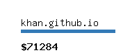 khan.github.io Website value calculator