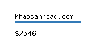 khaosanroad.com Website value calculator