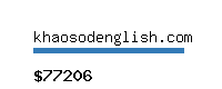 khaosodenglish.com Website value calculator