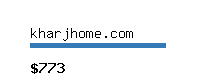 kharjhome.com Website value calculator