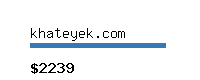 khateyek.com Website value calculator