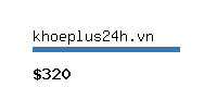 khoeplus24h.vn Website value calculator