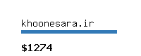 khoonesara.ir Website value calculator