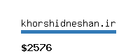 khorshidneshan.ir Website value calculator