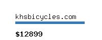 khsbicycles.com Website value calculator