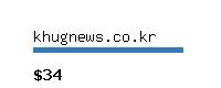 khugnews.co.kr Website value calculator