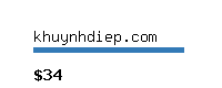 khuynhdiep.com Website value calculator