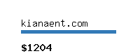 kianaent.com Website value calculator