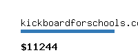 kickboardforschools.com Website value calculator