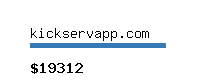 kickservapp.com Website value calculator