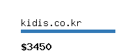 kidis.co.kr Website value calculator