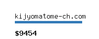 kijyomatome-ch.com Website value calculator