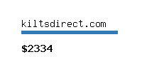 kiltsdirect.com Website value calculator