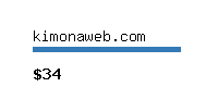 kimonaweb.com Website value calculator