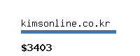 kimsonline.co.kr Website value calculator