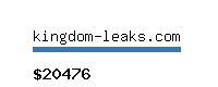 kingdom-leaks.com Website value calculator