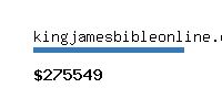 kingjamesbibleonline.org Website value calculator