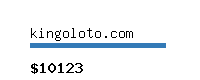 kingoloto.com Website value calculator