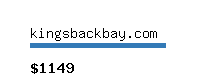 kingsbackbay.com Website value calculator