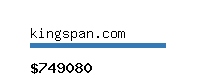 kingspan.com Website value calculator