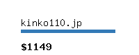 kinko110.jp Website value calculator