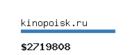 kinopoisk.ru Website value calculator