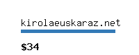 kirolaeuskaraz.net Website value calculator