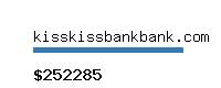 kisskissbankbank.com Website value calculator