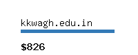 kkwagh.edu.in Website value calculator