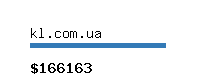 kl.com.ua Website value calculator