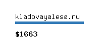 kladovayalesa.ru Website value calculator