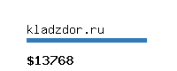 kladzdor.ru Website value calculator