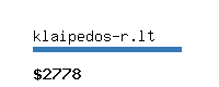 klaipedos-r.lt Website value calculator