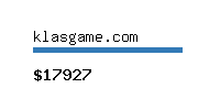 klasgame.com Website value calculator