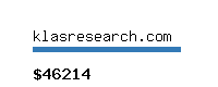 klasresearch.com Website value calculator