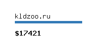 kldzoo.ru Website value calculator