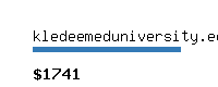 kledeemeduniversity.edu.in Website value calculator