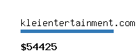 kleientertainment.com Website value calculator