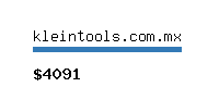 kleintools.com.mx Website value calculator