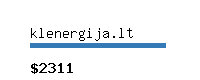 klenergija.lt Website value calculator