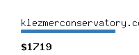 klezmerconservatory.com Website value calculator