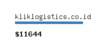 kliklogistics.co.id Website value calculator