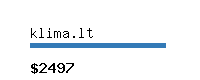 klima.lt Website value calculator