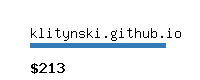 klitynski.github.io Website value calculator