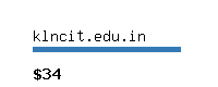 klncit.edu.in Website value calculator