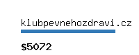 klubpevnehozdravi.cz Website value calculator